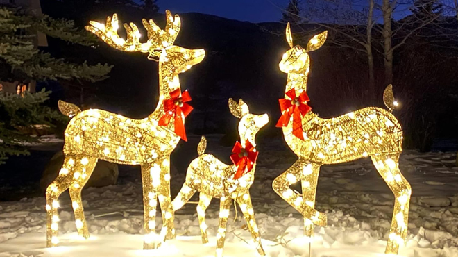 Best Choice Products 3 Piece 5 Foot Lighted Christmas Deer Family Set