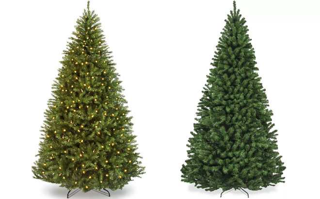 Best Choice Products 4 5 Foot Pre Lit Hinged Douglas Artificial Christmas Tree