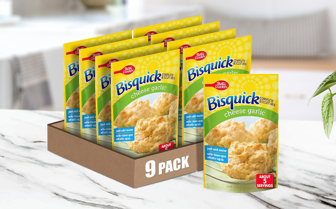 Betty Crocker Bisquick Complete Cheese Garlic Biscuit Mix 9 Pack