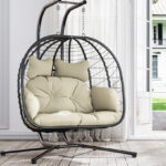 Bifanuo Double Wicker Swing Egg Chair