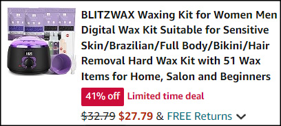 Blitzwax Waxing Kit Checkout