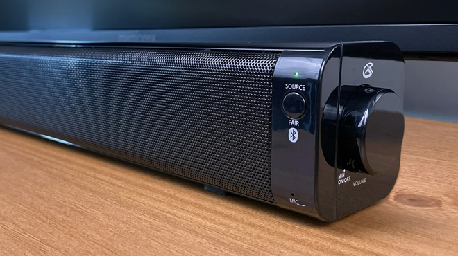 Bluetooth Soundbar Closeup