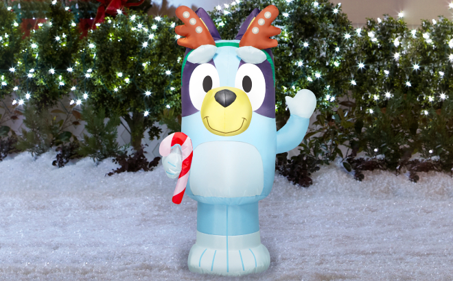 Bluey 3 5 Feet LED Bluey Christmas Inflatable