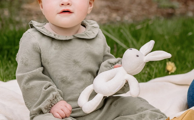 Bunny Plush Baby Rattle