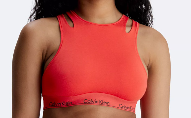 Calvin Klein Modern Cotton Deconstructed Unlined Bralette