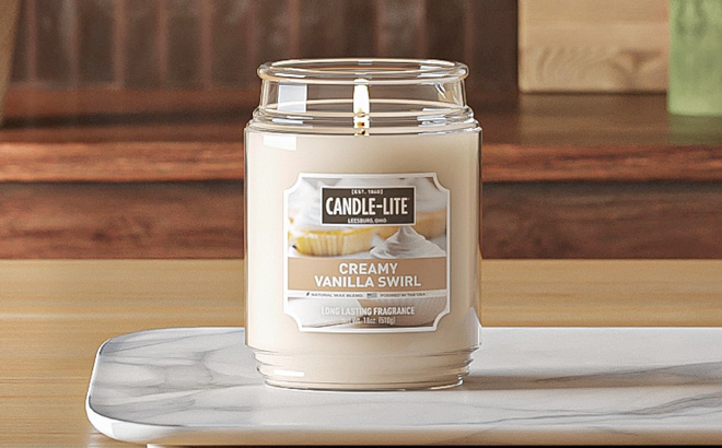 Candle lite Scented Candles Creamy Vanilla Swirl Fragrance