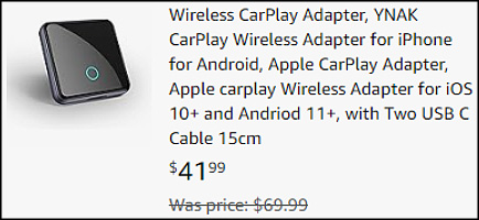 CarPlay Wireless Adapter Checkout