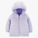 Carters Baby Packable Puffer Jacket in Purple Color