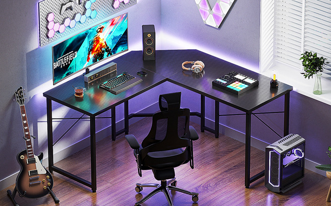 L-Shaped Gaming Desk $59 Shipped at Amazon