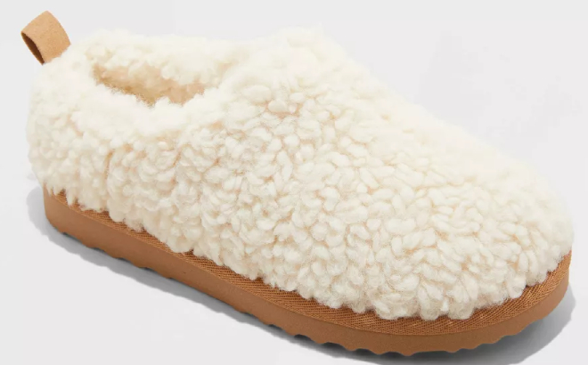 Cat Jack Kids Faux Shearling Clog Slippers