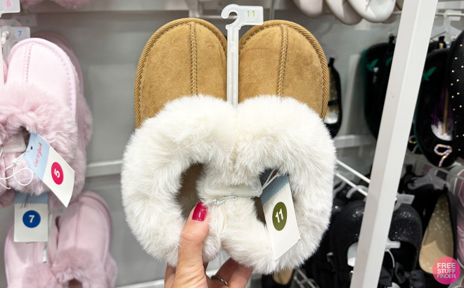 Cat &amp; Jack Faux Fur Slippers at Target