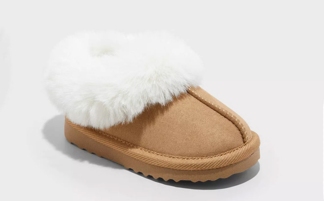 Cat Jack Toddler Piper Faux Fur Cuff Clog Slippers