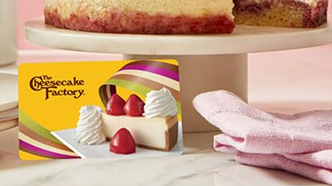 Cheesecake Factory 50 Gift Card