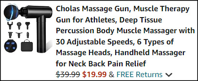 Cholas Massage Gun Checkout