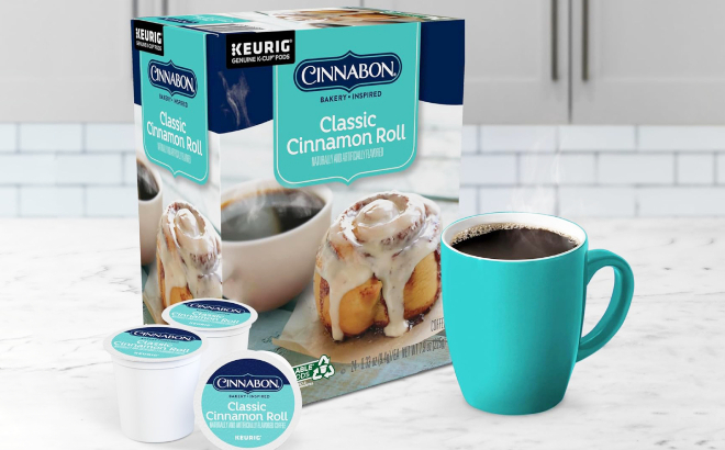 Cinnabon Classic Cinnamon Roll Keurig K Cup Pods