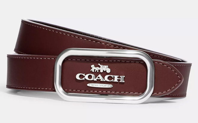 Coach Outlet Morgan Rectangle Buckle Belt