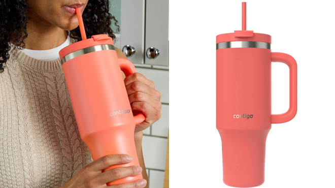 Contigo 40 Ounce Coral Tumbler