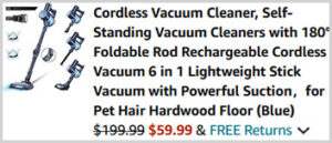 Cordless Vacuum Cleaner Screenshot