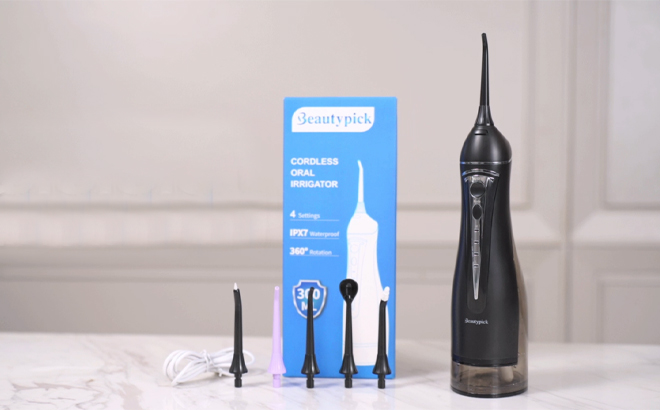 Cordless Water Flosser on a Table