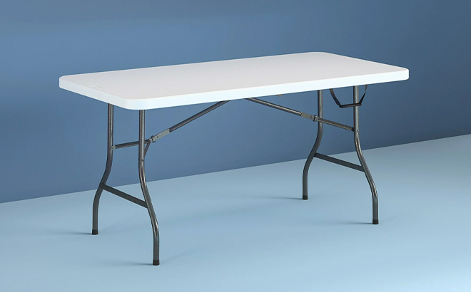 Cosco 6 Foot Premium Folding Table in White