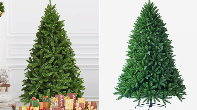 Costway 6 Ft Premium Hinged Artificial Christmas Fir Tree