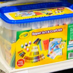 Crayola 115 Piece Art Craft Kit on Target Shelf