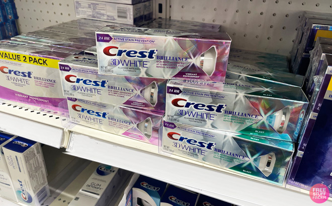 Crest 3D White Brilliance Toothpastes