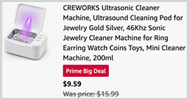 Creworks Ultrasonic Jewelry Cleaner Machine Screenshot