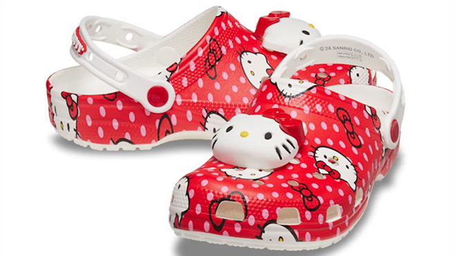 Crocs Hello Kitty Red Classic Clogs