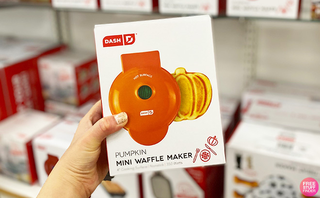 Dash Mini Waffle Maker Pumpkin