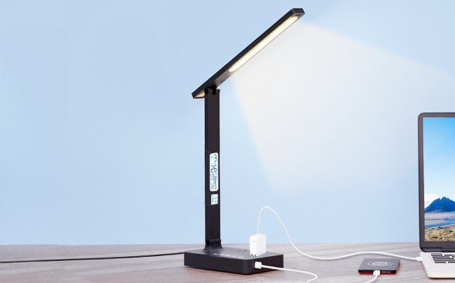 Desk Lamp with USB Charging Port