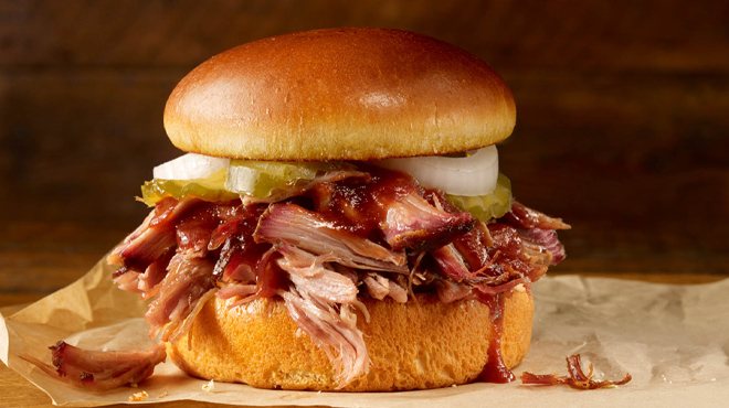 Dickeys Barbecue Pit Pulled Pork Sandwich