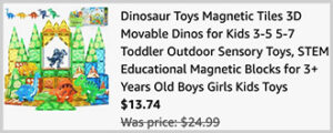 Dinosaur Magnetic Tiles Toys Screenshot