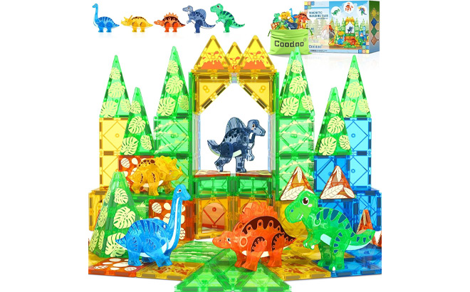 Dinosaur Magnetic Tiles Toys