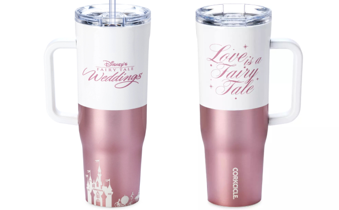 Disney Corkcicle Fairy Tale Weddings Cruiser Travel Tumbler