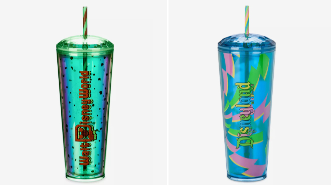 Disney Eats Ice Cream Sandwich Starbucks Tumbler with Straw Walt Disney World and Disney Eats Lollipop Starbucks Tumbler with Straw – Disneyland