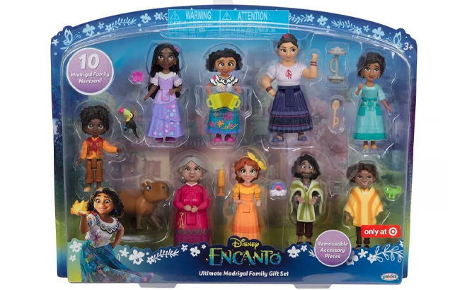 Disney Encanto Madrigal Family Gift Set 10 Dolls Articulated Figures Accessories