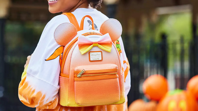 Disney Halloween Candy Corn Loungefly Mini Backpack