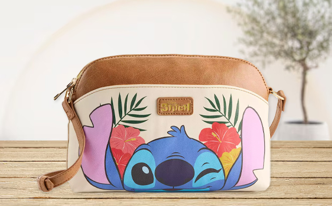 Disney Lilo & Stitch Stitch Big Face Print Crossbody Bag