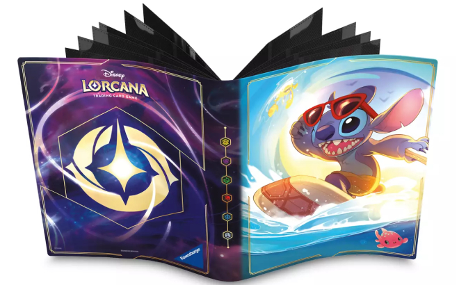 Disney Lorcana Trading Card Game Stitch Lorebook Card Portfolio