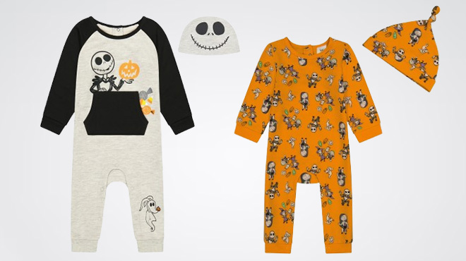 Disney Night Before Christmas Baby Coverall & Hat Set