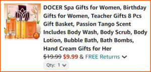 Docer Spa Gift Set at Checkout