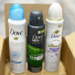 Dove Deodorant Dry Sprays in a Box