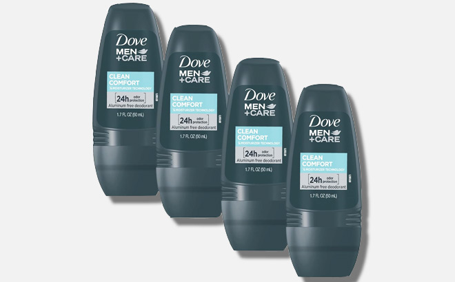 Dove MenCare Clean Comfort Roll on Deodorants