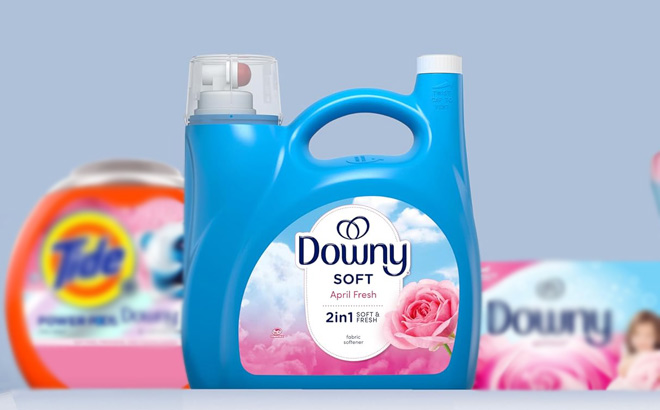 Downy Fabric Conditioner April Fresh Scent on a Table