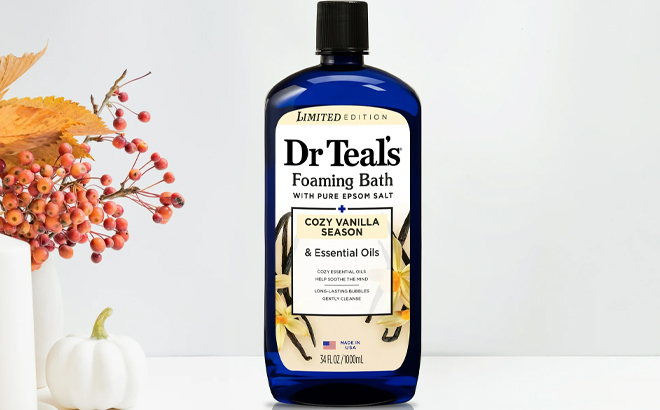 Dr Teals Cozy Vanilla Season Foaming Bath