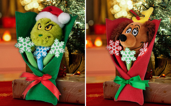 Dr Seuss How the Grinch Stole Christmas Grinch Plush Bouquet