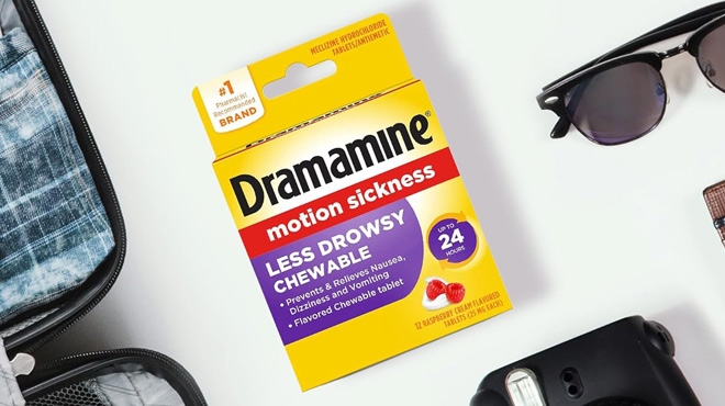 Dramamine Motion Sickness Less Drowsy 12 Count