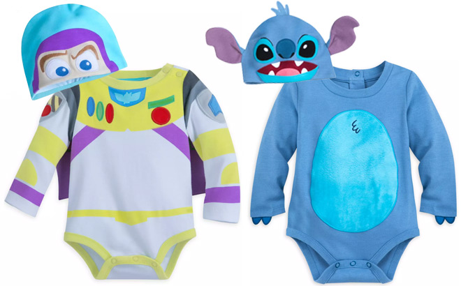 Dsiney Buzz Lightyear and Stitch Costume Bodysuit for Baby