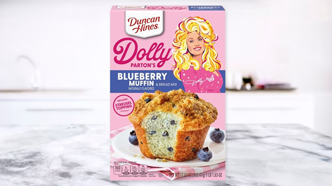 Duncan Hines Dolly Parton's Blueberry Flavored Muffin & Bread Mix